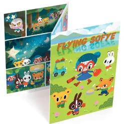 Crea cómic con calcomanías Flying Sofye