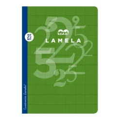 Cuaderno A4 cuadrovía 2,5mm. 50 hojas tapa cartoncillo plastificado colores surtidos