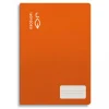 Cuaderno cuarto naranja pauta Montessori 3,5mm. 32 hojas