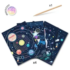 Cuadros para rascar Misión cósmica