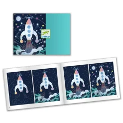 Cuadros para rascar Misión cósmica