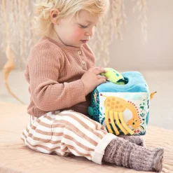 Cubo tela actividades sonidos selva