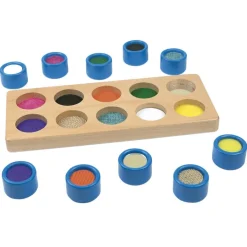 Cubos táctiles juego sensorial texturas