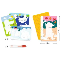 Dibujos mágicos para colorear las cuatro estaciones