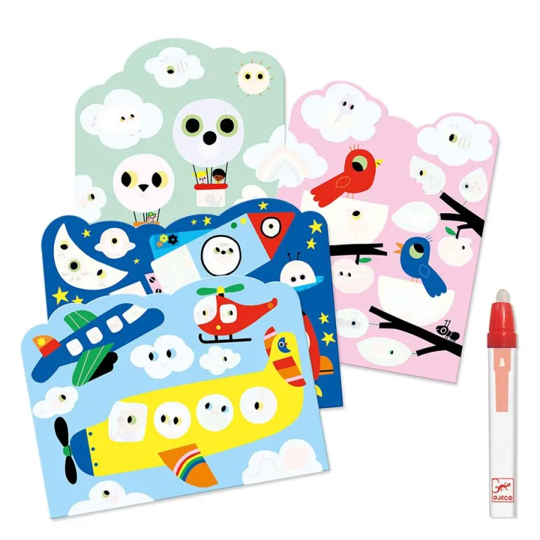 Dibujos mágicos para colorear en el cielo