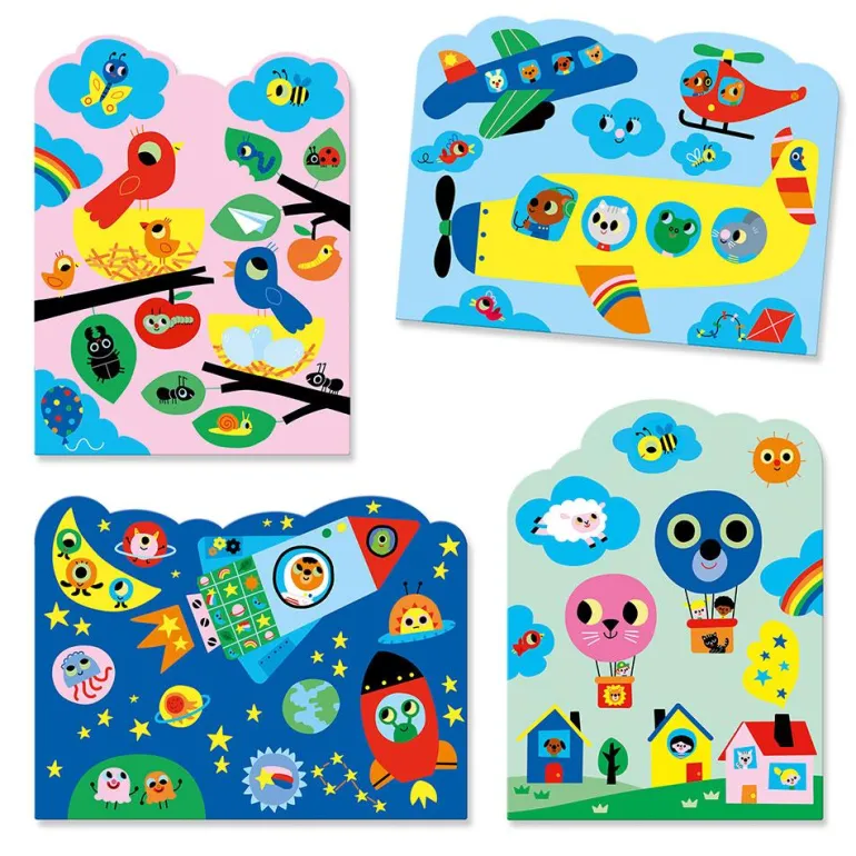 Dibujos mágicos para colorear en el cielo