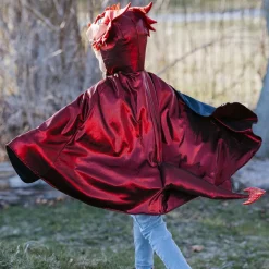 Disfraz capa dragón rojo 3-4 años