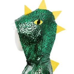 Disfraz capa dragón verde metalizado 2-3 años