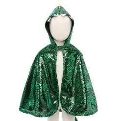 Disfraz capa dragón verde metalizado 2-3 años