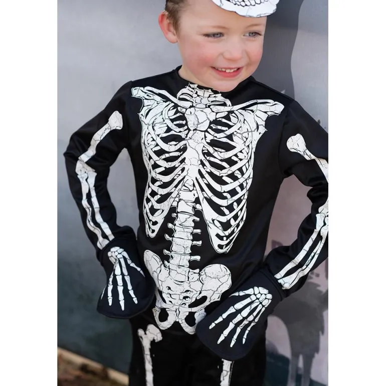 Disfraz esqueleto 7-8 años brilla en la oscuridad