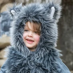 Disfraz lobo 3-4 años sudadera con capucha y guantes