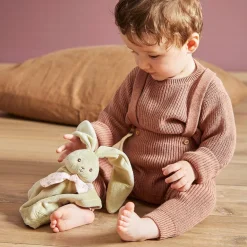 Doudou conejito verde