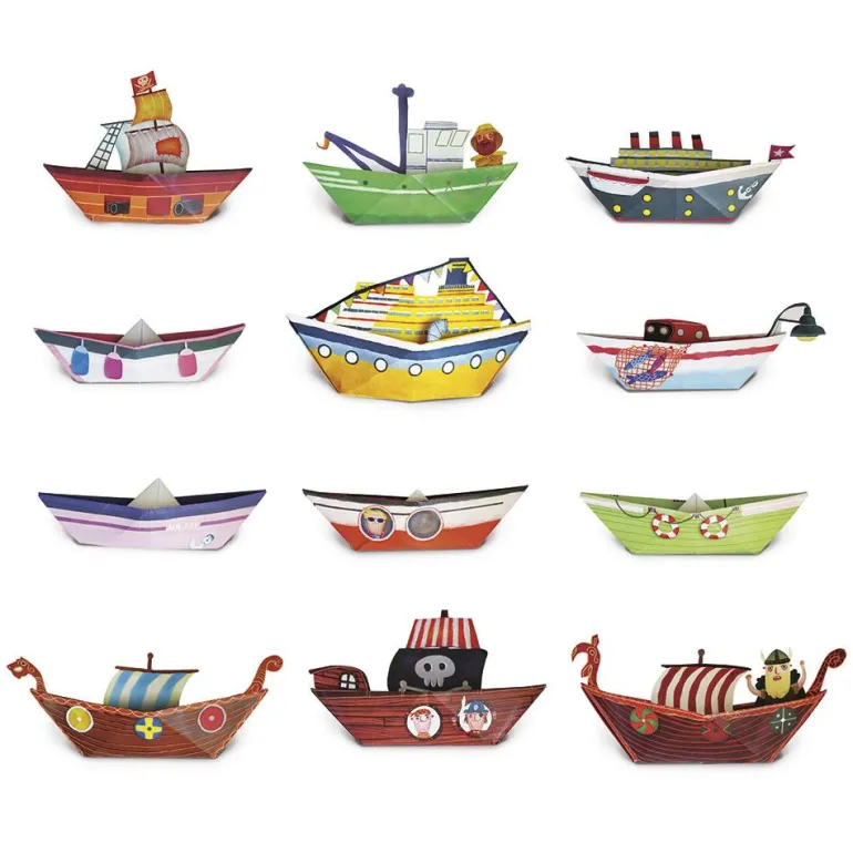Easy origami barcos