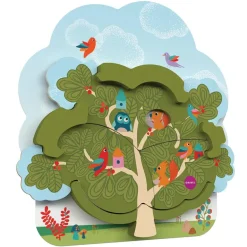 Encaje vertical de madera La casa del Sr. Squirrel