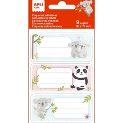Etiquetas modelo koala 9 unidades Apli