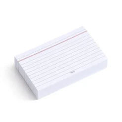Ficha horizontal nº 2 75x125mm paquete 100 unidades
