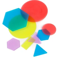 Formas geométricas translúcidas 40 pzas.