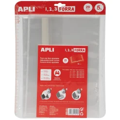 Forro para libros modelo funda 29x53cm. 5 unidades