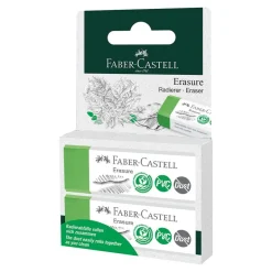 Goma de borrar dust free eco 2 unidades Faber Castell
