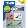 Goma de borrar miga de pan 4 unidades Milan 430