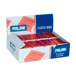 Goma de borrar Nata 24 unidades Milan