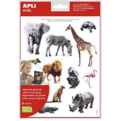 Gomets animales de la sabana 2 láminas