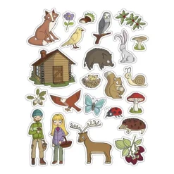 Gomets bosque 3 láminas