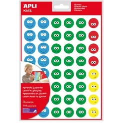 Gomets caras 3 láminas