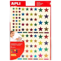 Gomets estrellas 6 láminas