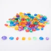 Joyas translúcidas de colores 144 piezas