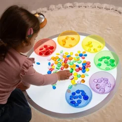 Joyas translúcidas de colores 144 piezas