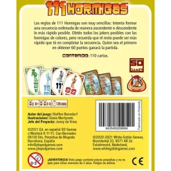 Juego de cartas 111 hormigas