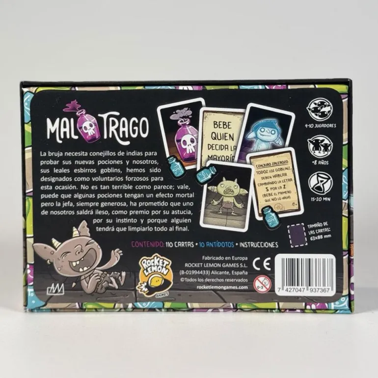 Juego de cartas Mal trago