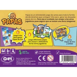 Juego de cartas Papas