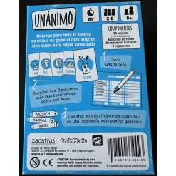 Juego de cartas Unánimo
