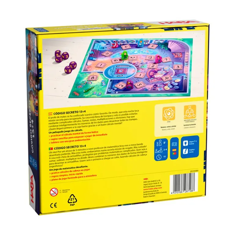 Juego de cálculo mental Código secreto 13 4