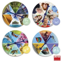 Juego de lenguaje Ruletas creativas para contar historias