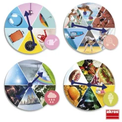 Juego de lenguaje Ruletas creativas para contar historias