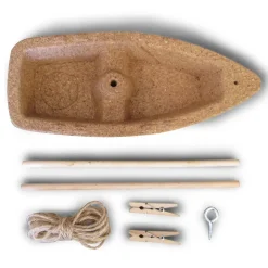 Kit construye barquito de corcho