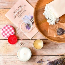 Kit para hacer velas con cera de soja natural