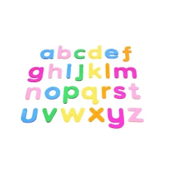 Letras alfabeto arco iris para mesa de luz