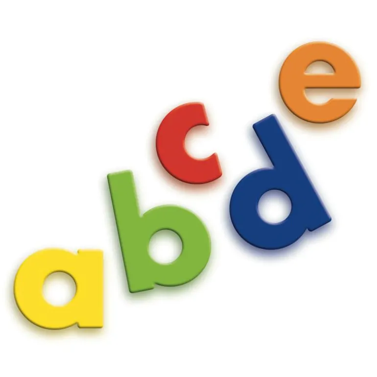 Letras minúsculas magnéticas