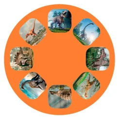 Linterna y proyector dinosaurios