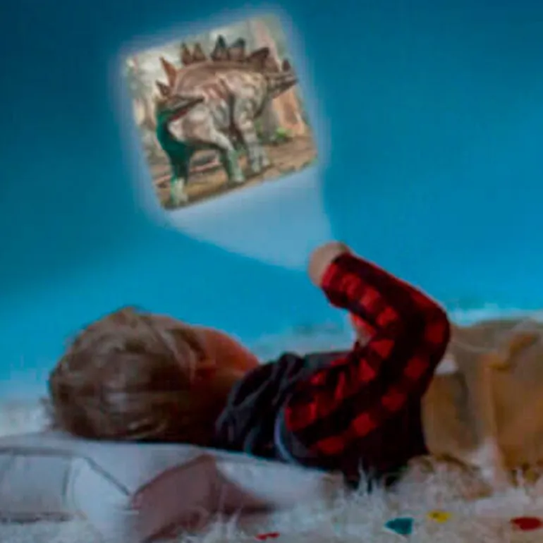 Linterna y proyector dinosaurios