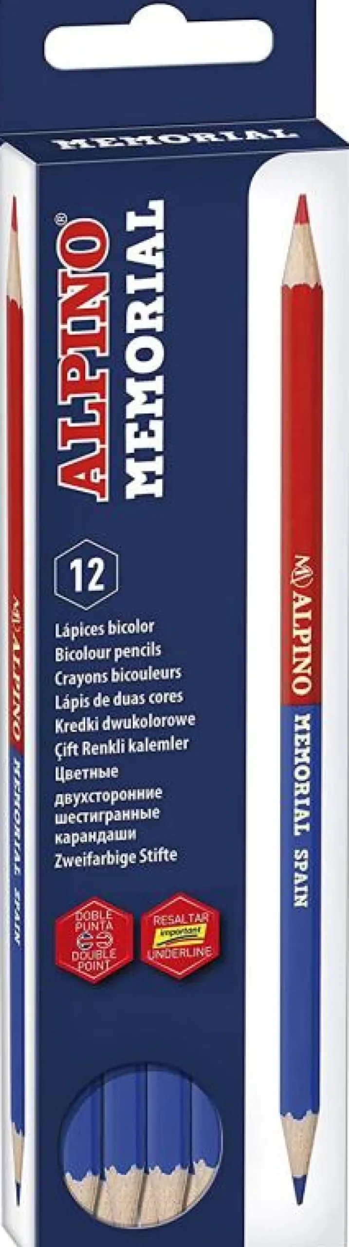 Lápiz bicolor caja 12 unidades