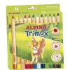 Lápiz color Trimax grueso 12 colores Alpino