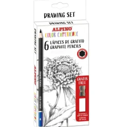 Lápiz de grafito graduación surtida 6 unidades Alpino Color Experience