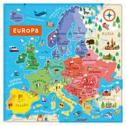 Mapa magnético Europa en español 40 piezas