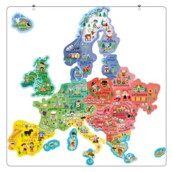 Mapa magnético Europa en español 40 piezas