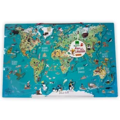 Mapa mundo magnético 78 piezas